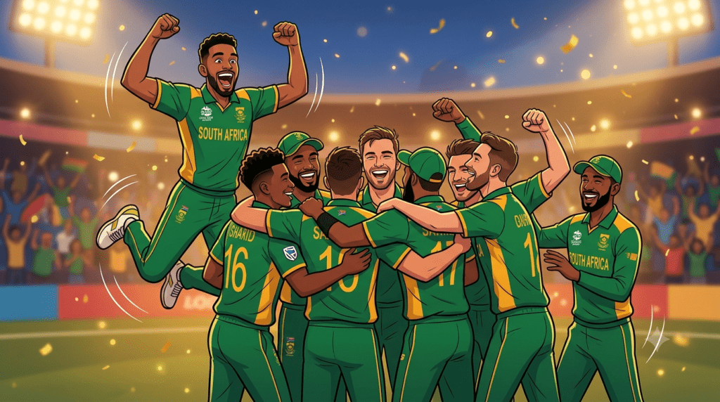 South Africa’s 43-Run Win